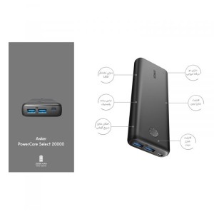 پاوربانک انکر مدل A1363 POWERCORE ظرفیت 20000 میلی آمپر ساعت